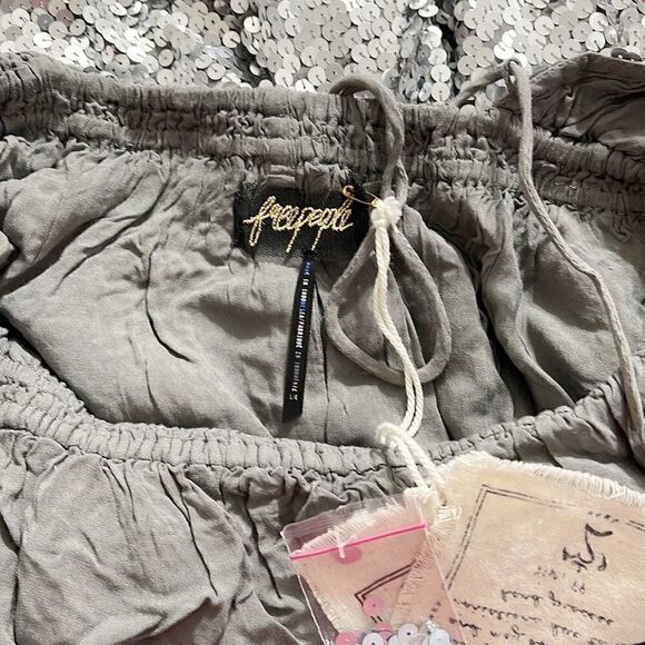 Free People Shimmerfest Mini Dress Size L - Picture 5 of 6